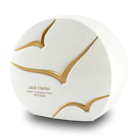 Windham Going Home Glossy White Urn