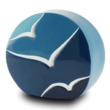 Windham Going Home Glossy Blue Urn