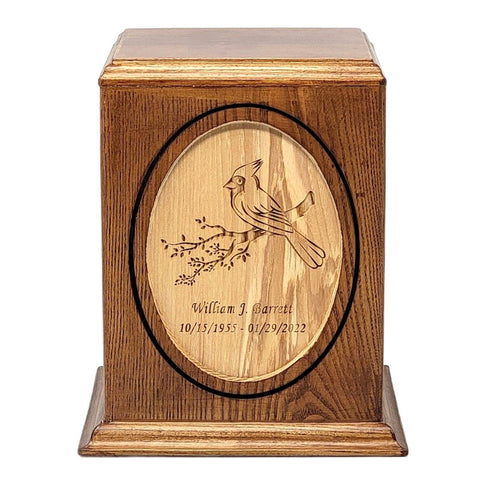 Woodland Oval Cremation Urn
