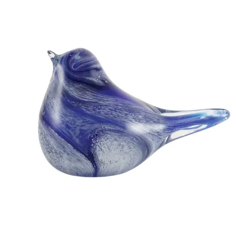 Lyrical Songbird Blown Glass Keepsake Urn