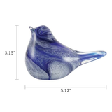 Lyrical Songbird Blown Glass Keepsake Urn