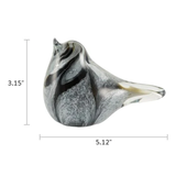 Lyrical Songbird Blown Glass Keepsake Urn