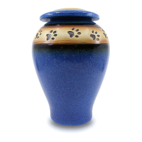 Loving Paws Blue Pet Urn