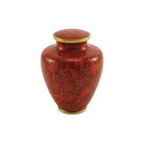 Auburn Leaves Cloisonne Cremation Urn