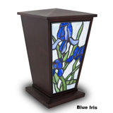 Blue Iris Cremation Urn