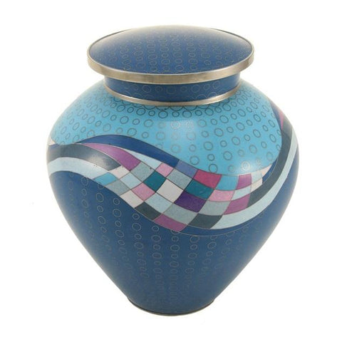 Opulence Wave Cloisonné Cremation Urn