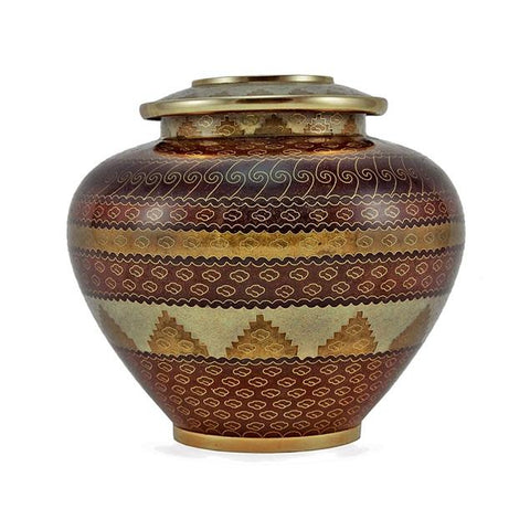 Adobe Cloisonné Cremation Urn