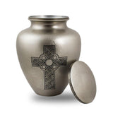 Celtic Cross Bronze Cremation Urn