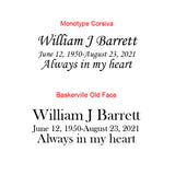 Personalized Red Memorial Brick