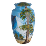 Hand-Painted Classic Shape Cremation Urn for Ashes