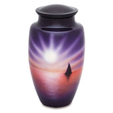 Hand-Painted Classic Shape Cremation Urn for Ashes