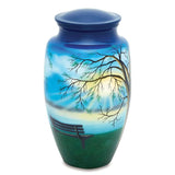 Hand-Painted Classic Shape Cremation Urn for Ashes