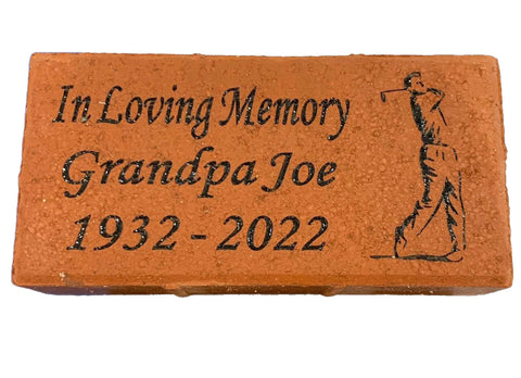 Personalized Red Memorial Brick