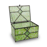 Meadow Stained Glass Box Urn Memory Chest (Adult Size)