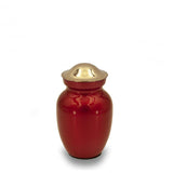 Deep Red Cremation Urn