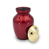 Deep Red Cremation Urn