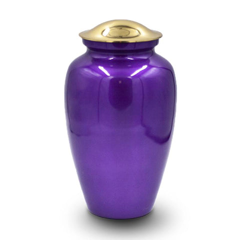 Deep Purple Cremation Urn