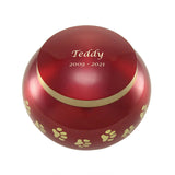Odyssey Paw Print Band Pet Urn