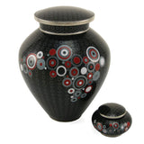 Opulence Onyx Geometric Cloisonné Keepsake Cremation Urn