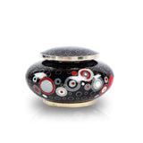 Opulence Onyx Geometric Cloisonné Keepsake Cremation Urn