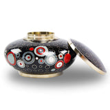 Opulence Onyx Geometric Cloisonné Keepsake Cremation Urn
