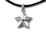 Star Cremation Pendant – Sterling Silver