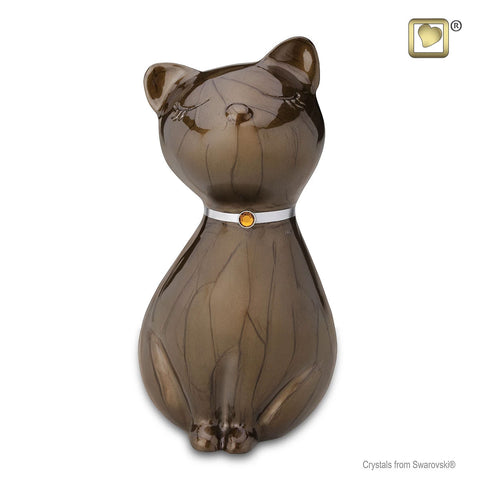Princess Cat™ Cremation Urn in Bronze