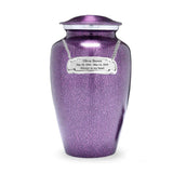 Purple Droplet Cremation Urn