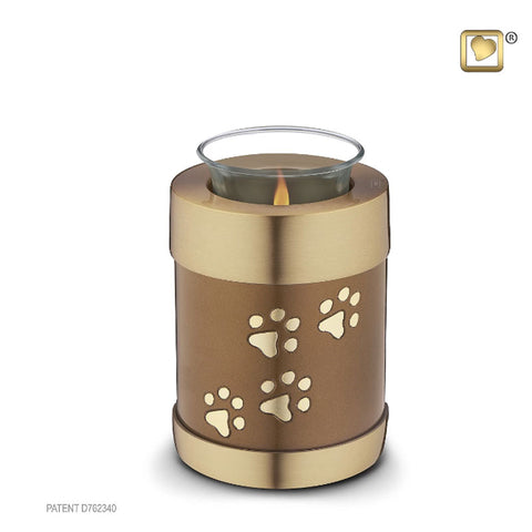 Tealight Pet Urn Bronze
