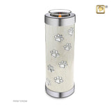 Tealight Pet Urn Pearl Tall