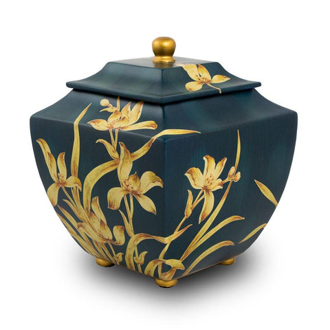 Indigo Orchid Cremation Urn