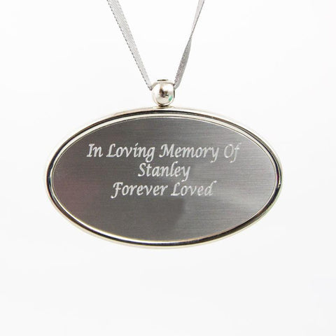 Engravable Oval Pendant for Urns