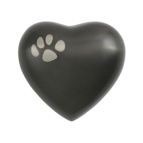 Slate Pet Paw Heart Keepsake Urn